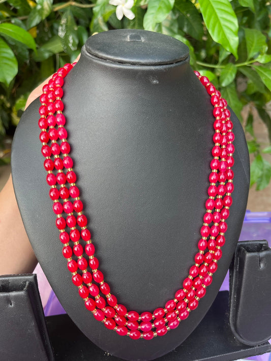 Hrim necklace - Red