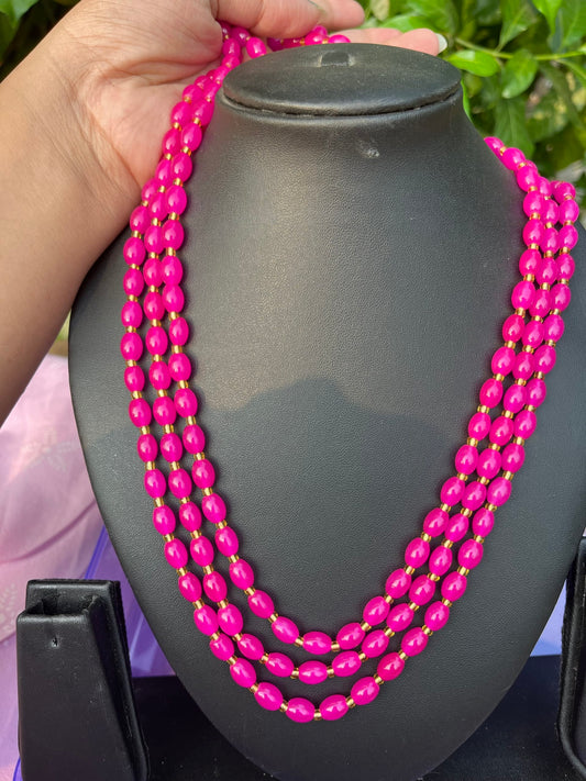 Hrim necklace - pink