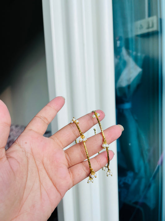 Pearl Brass Bangles