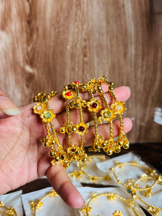 Flower Ghungroo Bangles