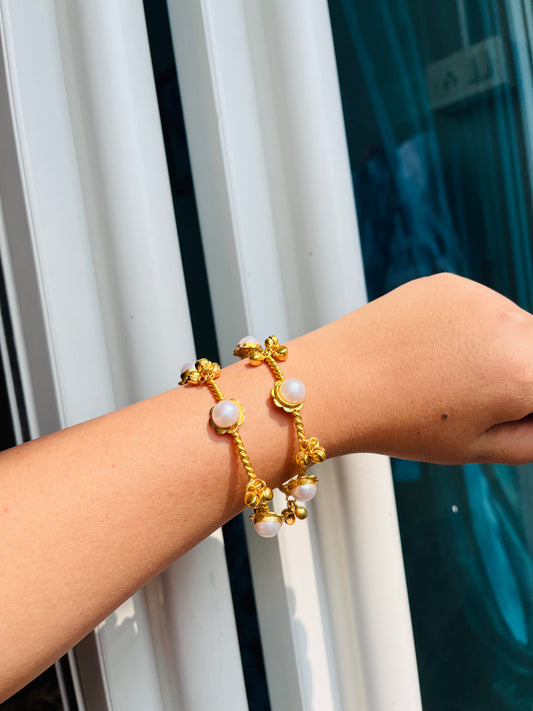 Pearl Ghungroo Bangles