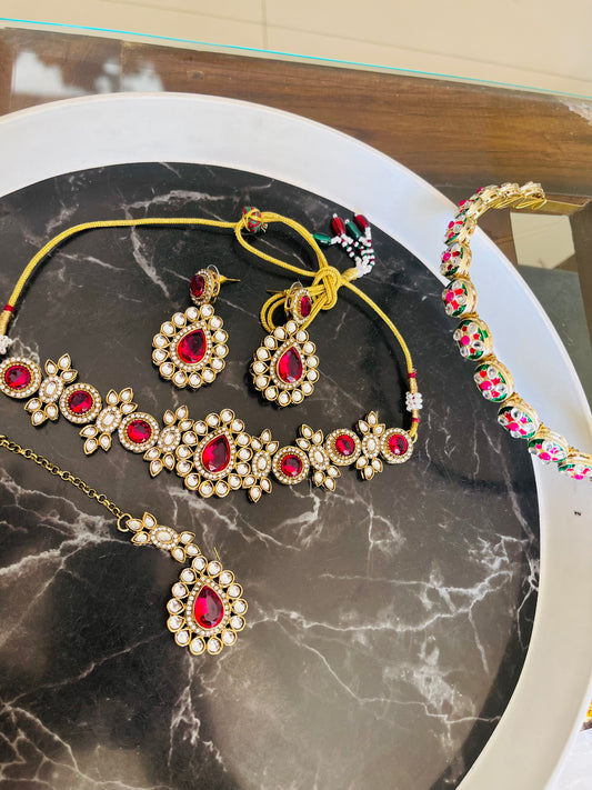 Combo 12 - Urvashi Choker set + Hairband