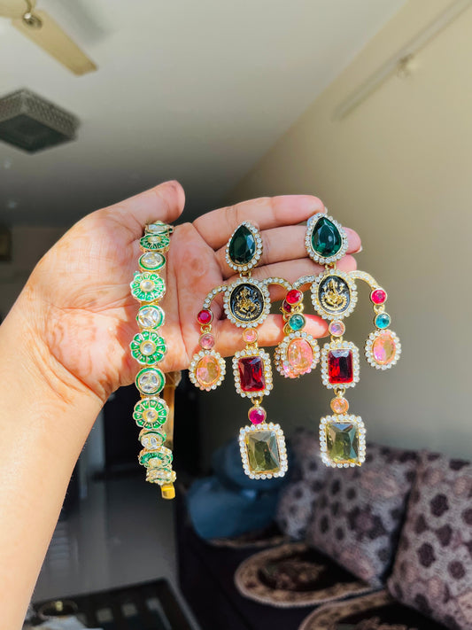 Combo 17 - Sanchi Earings + Hairband