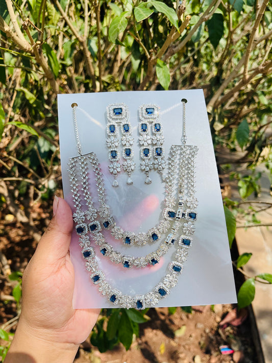 Pearl necklace - Blue